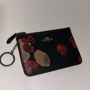 SLIGHTLY USED - COACH COIN PURSE / MINI WALLET KEYCHAIN